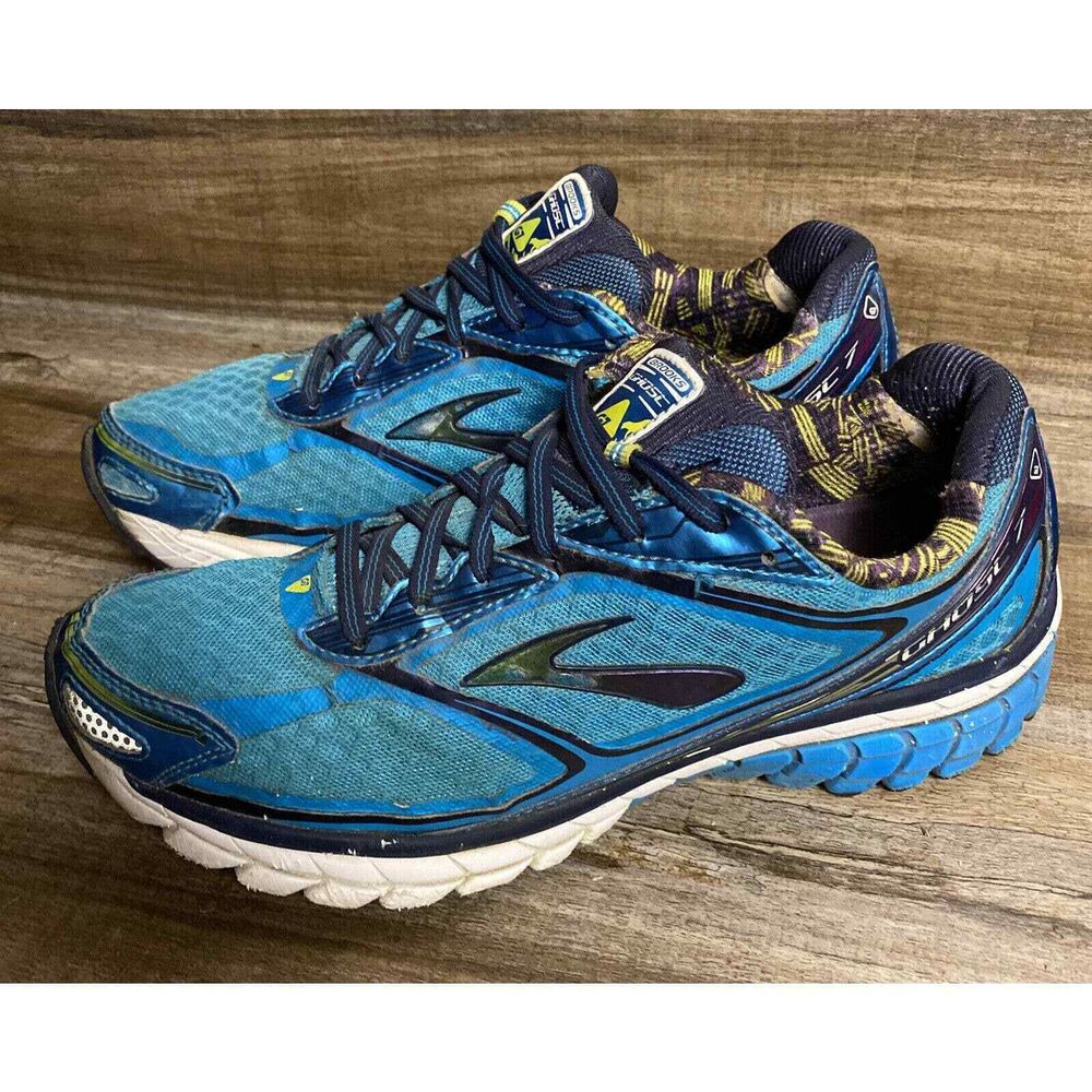 Brooks Ghost Blue White Athletic Running Shoes Women's Size US 9.5‎